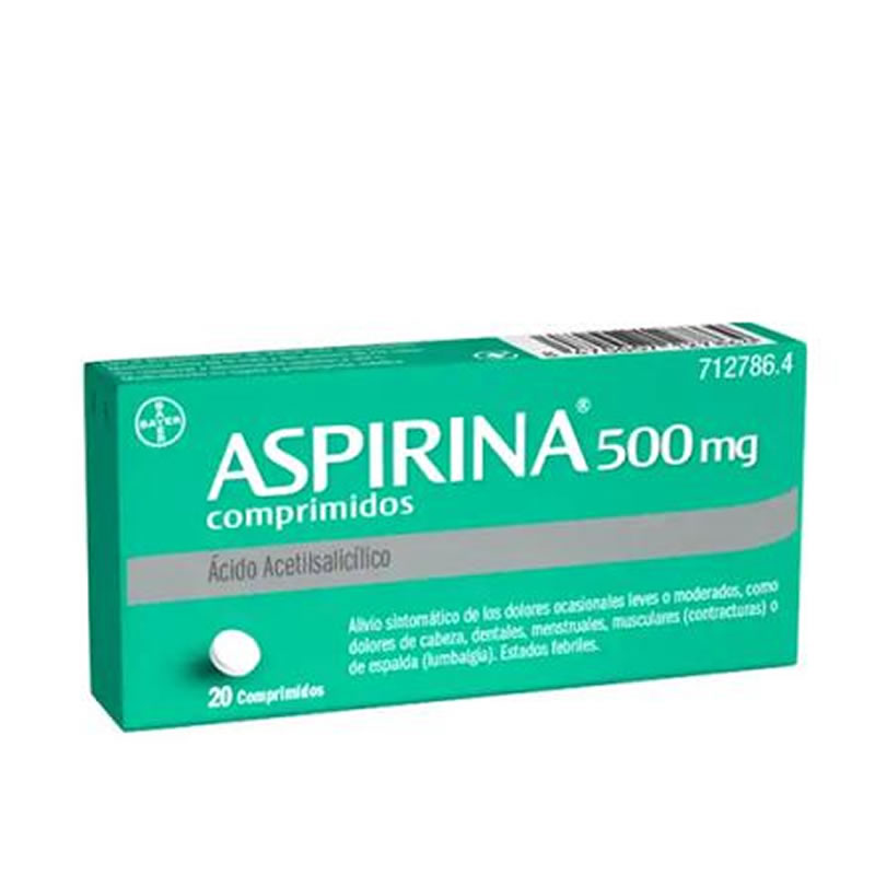 ASPIRINA 500 MG 20 COMPRIMIDOS