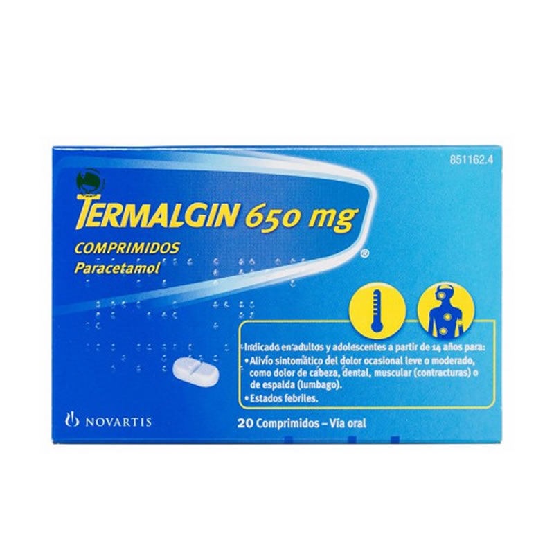 TERMALGIN 650 MG 20 COMPRIMIDOS